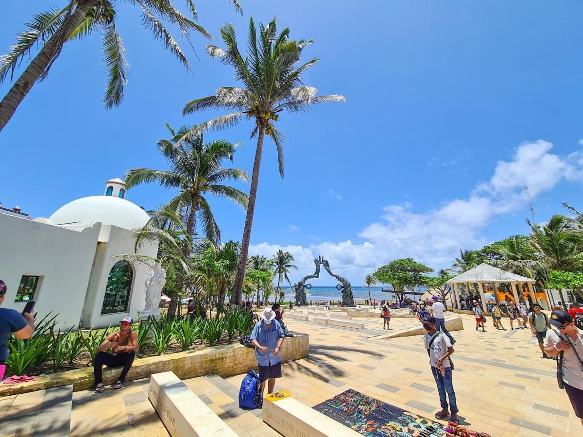 Apartamento En Fraccionamiento Privado 6 Personas Con Piscina Cerca De La Playa 신데 델 카르멘 외부 사진