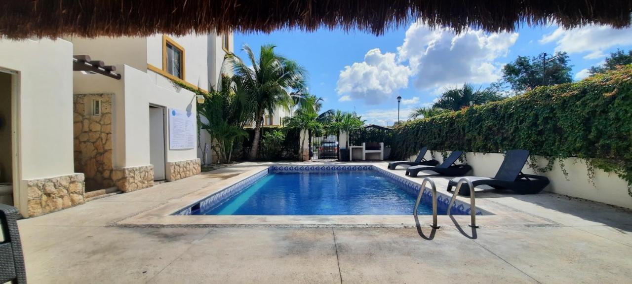 Apartamento En Fraccionamiento Privado 6 Personas Con Piscina Cerca De La Playa 신데 델 카르멘 외부 사진