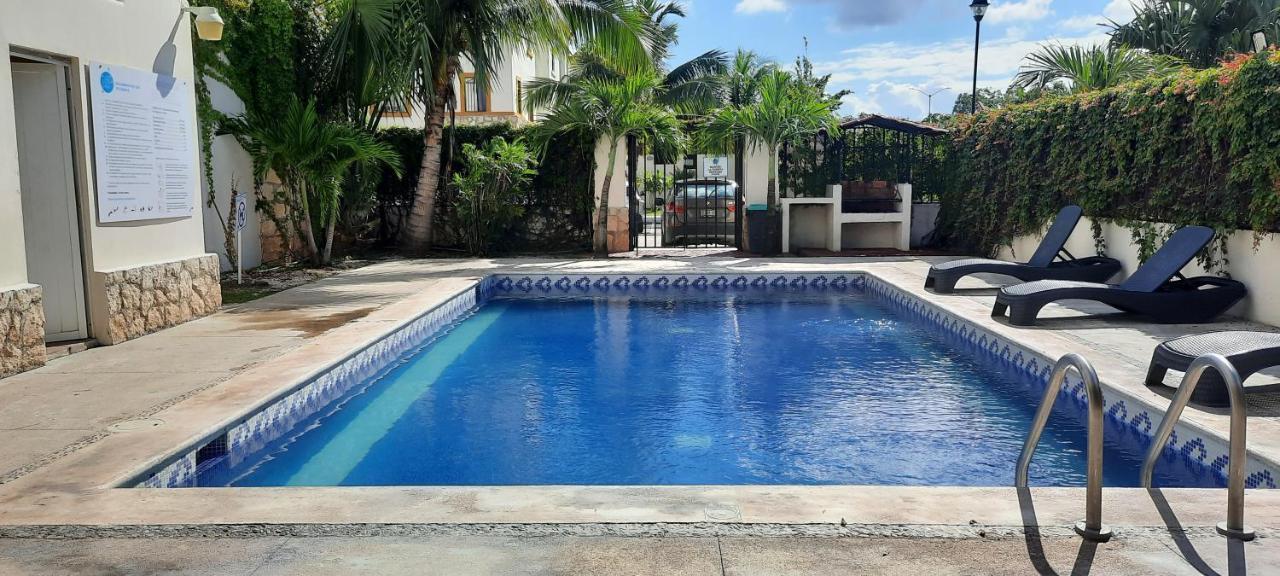 Apartamento En Fraccionamiento Privado 6 Personas Con Piscina Cerca De La Playa 신데 델 카르멘 외부 사진
